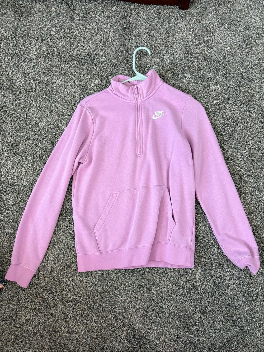 Nike Women's Light Purple Half-Zip Turtleneck Pullover